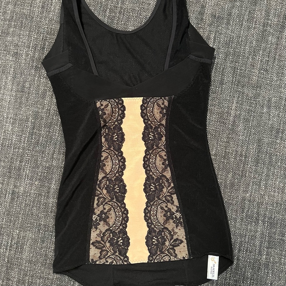 Bradelis Black, Nude Lace Accent Shapewear Tank